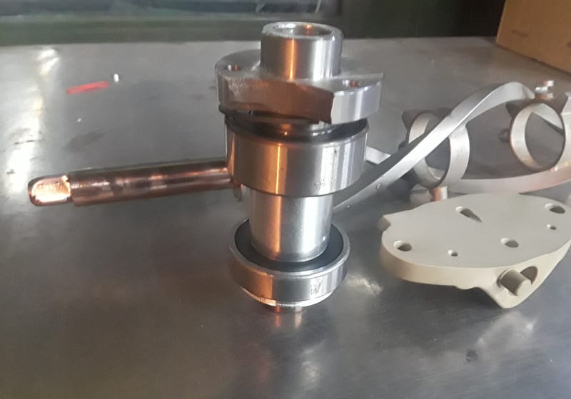 Brass + steel assembly with sheave - coupling — A&K Machine & Fabrication, Jacksonville FL