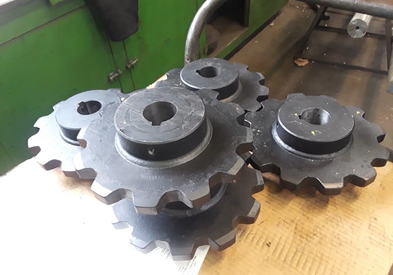 CNC mill with workpiece in setup — A&K Machine & Fabrication, Jacksonville FL