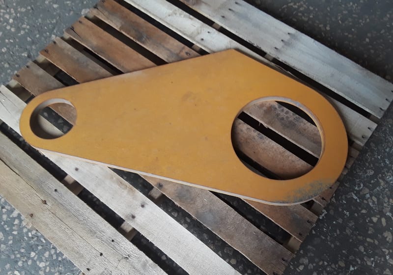 Large flat machined plate with shape cutouts — A&K Machine & Fabrication, Jacksonville FL