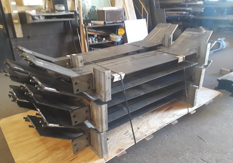 Long stainless industrial chute/trough — A&K Machine & Fabrication, Jacksonville FL