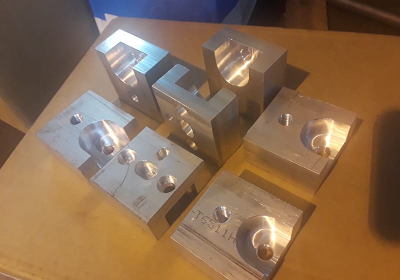 Square fixture with machined center bore - heavy mill work — A&K Machine & Fabrication, Jacksonville FL