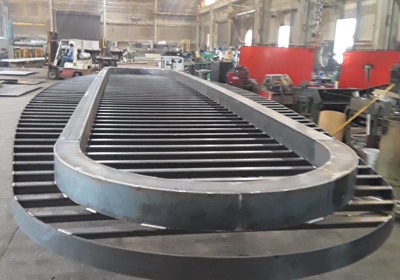 Same large stainless drum, alt angle — A&K Machine & Fabrication, Jacksonville FL