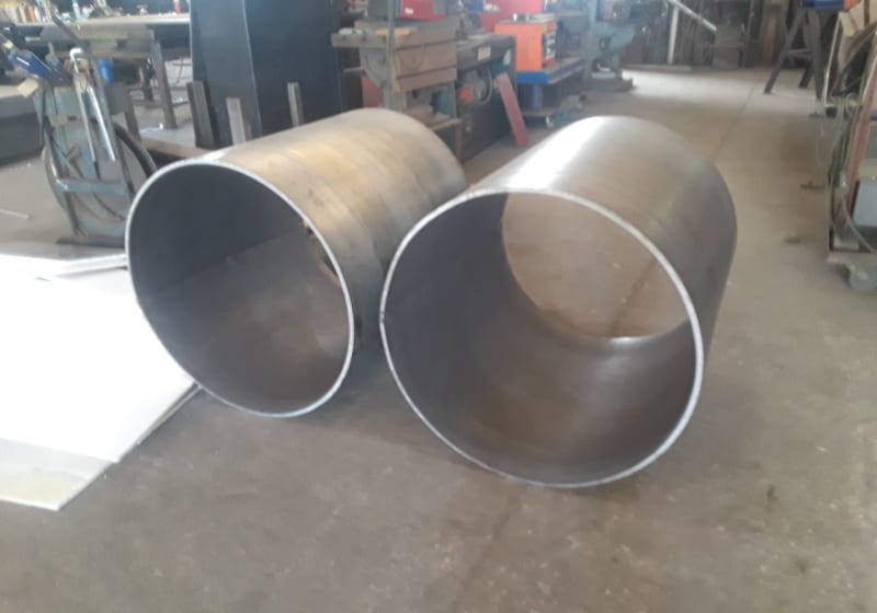 Two large stainless steel cones/funnels — A&K Machine & Fabrication, Jacksonville FL