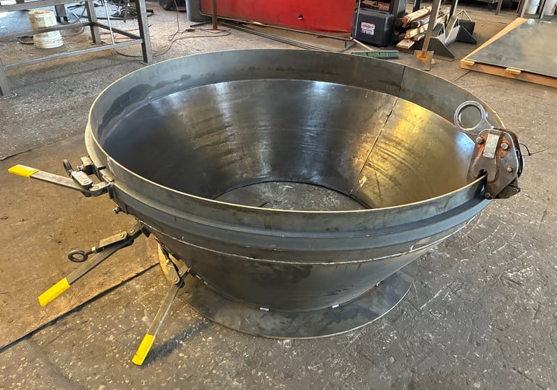 Large fabricated steel bowl/wok (>3ft diameter) - unique geometry — A&K Machine & Fabrication, Jacksonville FL