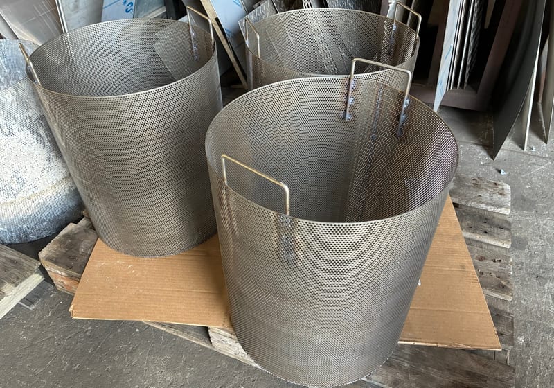 Large fabricated steel bucket/cone — A&K Machine & Fabrication, Jacksonville FL