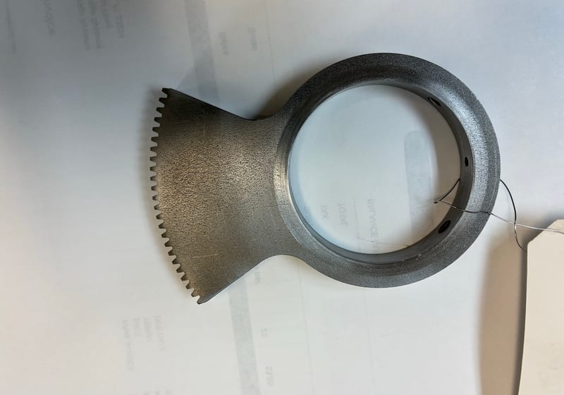 Thick steel pipe section with internal milled features - heavy hub/coupling — A&K Machine & Fabrication, Jacksonville FL